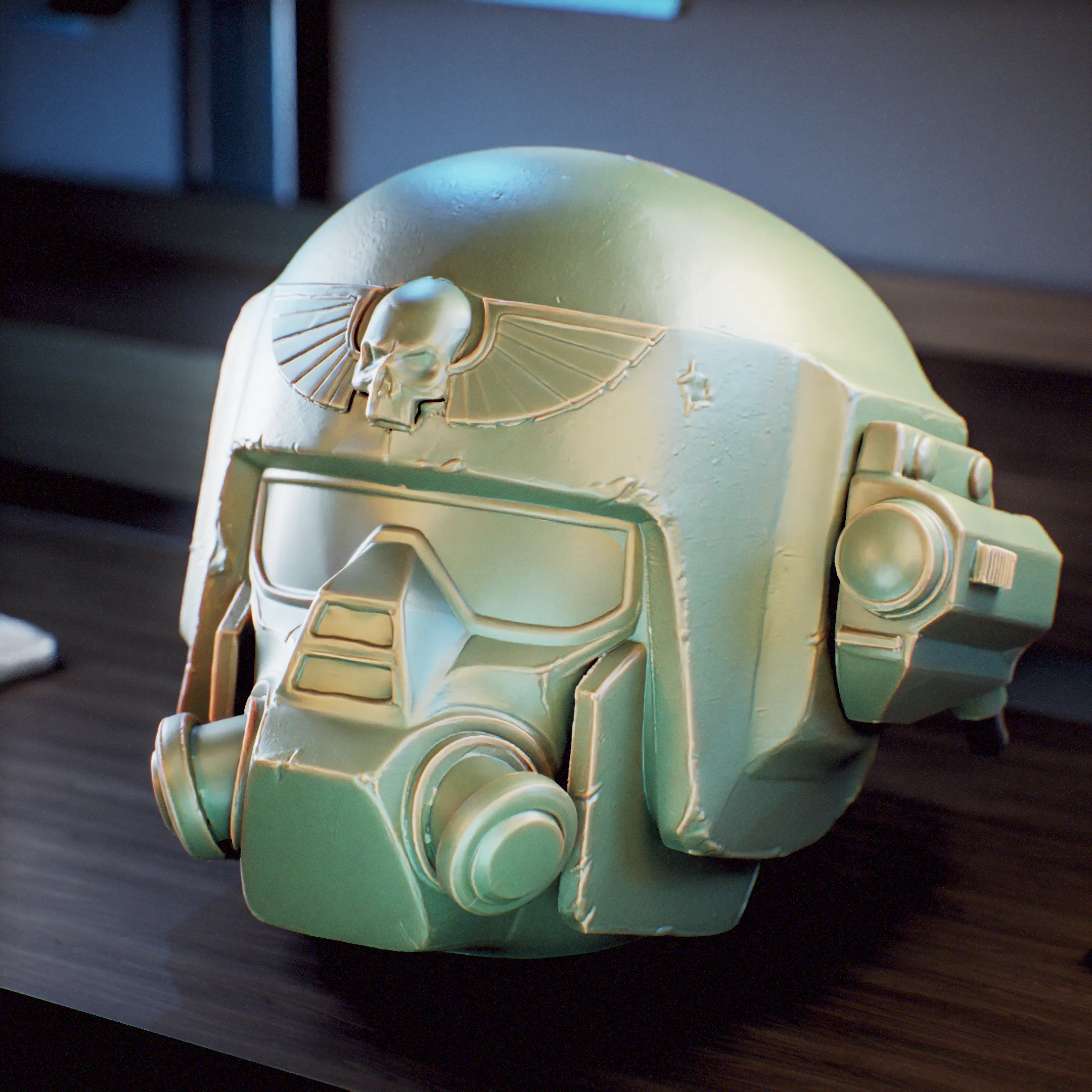 Space Marine Helmet - Astra Militarum - Casco Warhammer