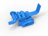 Engine of Top fuel Dirt dragster motorcycle Scale 1:25-1