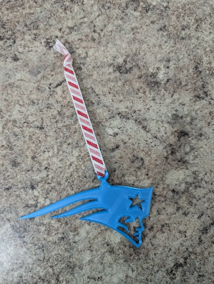 New England Patriots Christmas Ornament