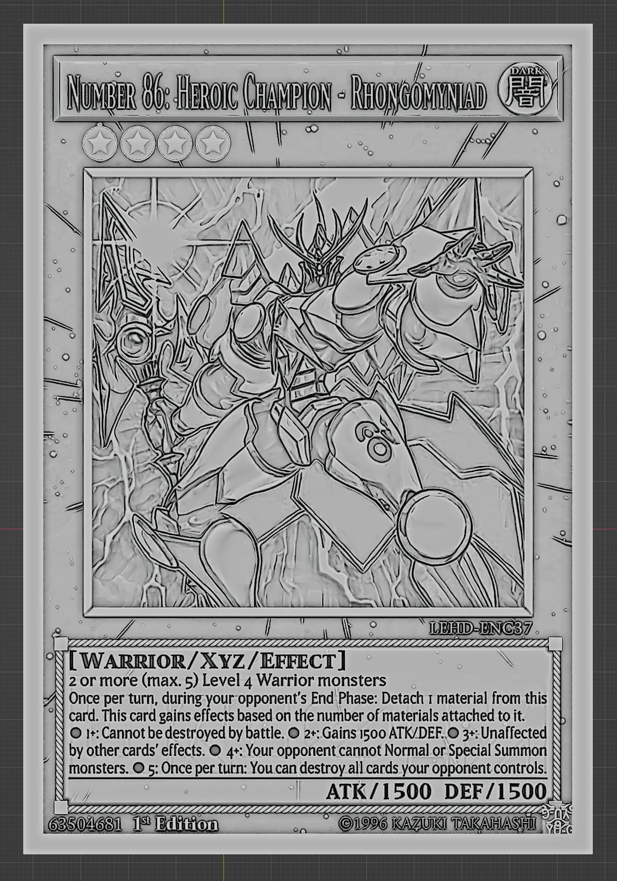 NUMBER 86: HEROIC CHAMPION - RHONGOMYNIAD - YU-GI-OH!