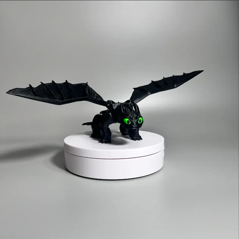 Dragón Chimuelo Flexible (3MF Multicolor)