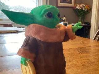 Baby Yoda Piggy Bank with Doge