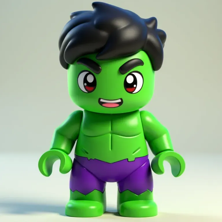 Hulk lego figurine