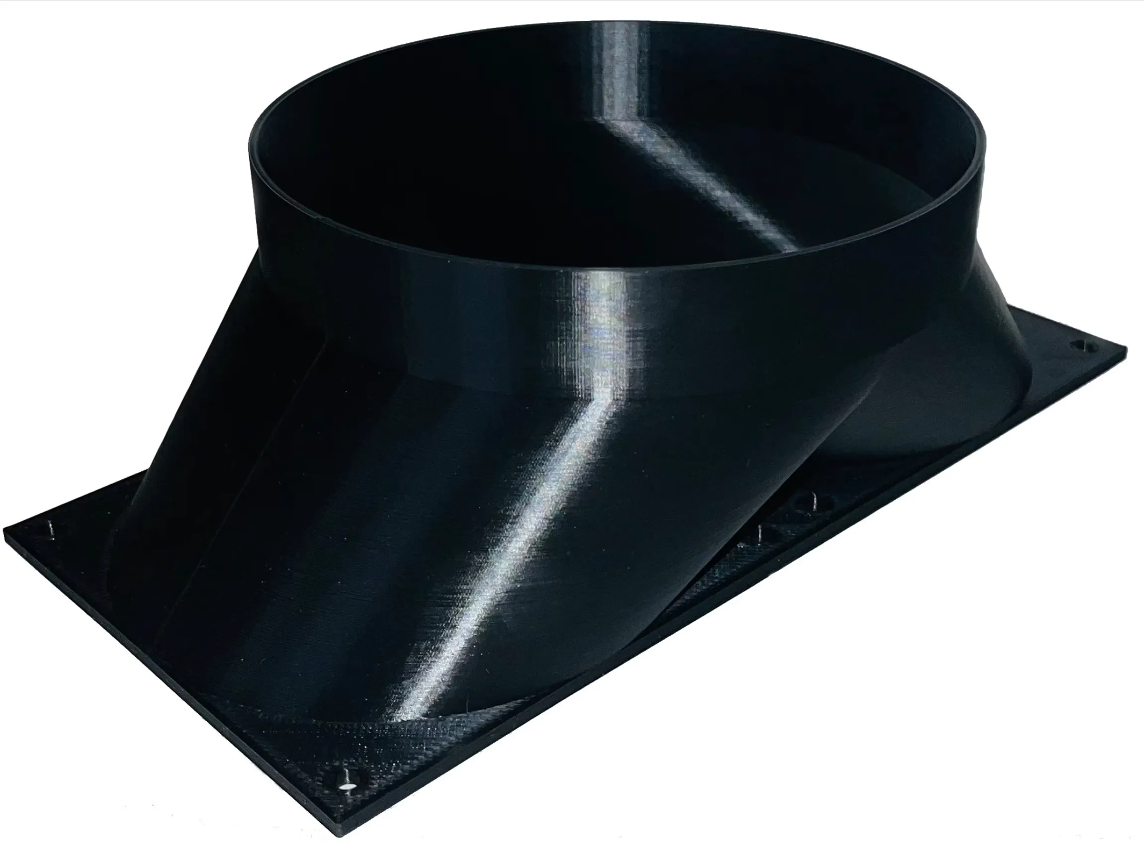 Double 120mm fan shroud to 4 inches tube