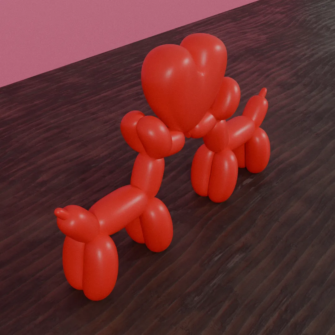 loving balloon dogs