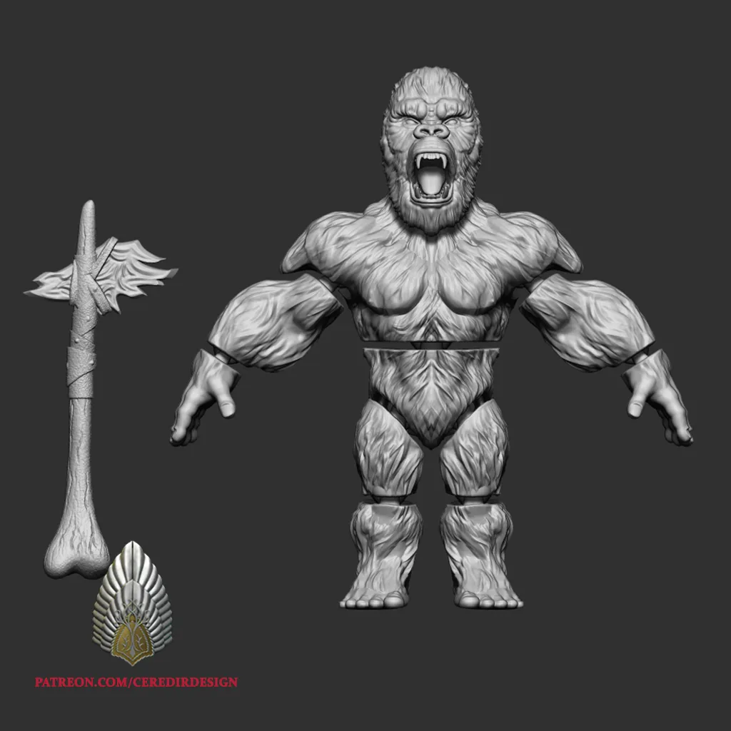 King Kong Flexi Articulating 3d digital download