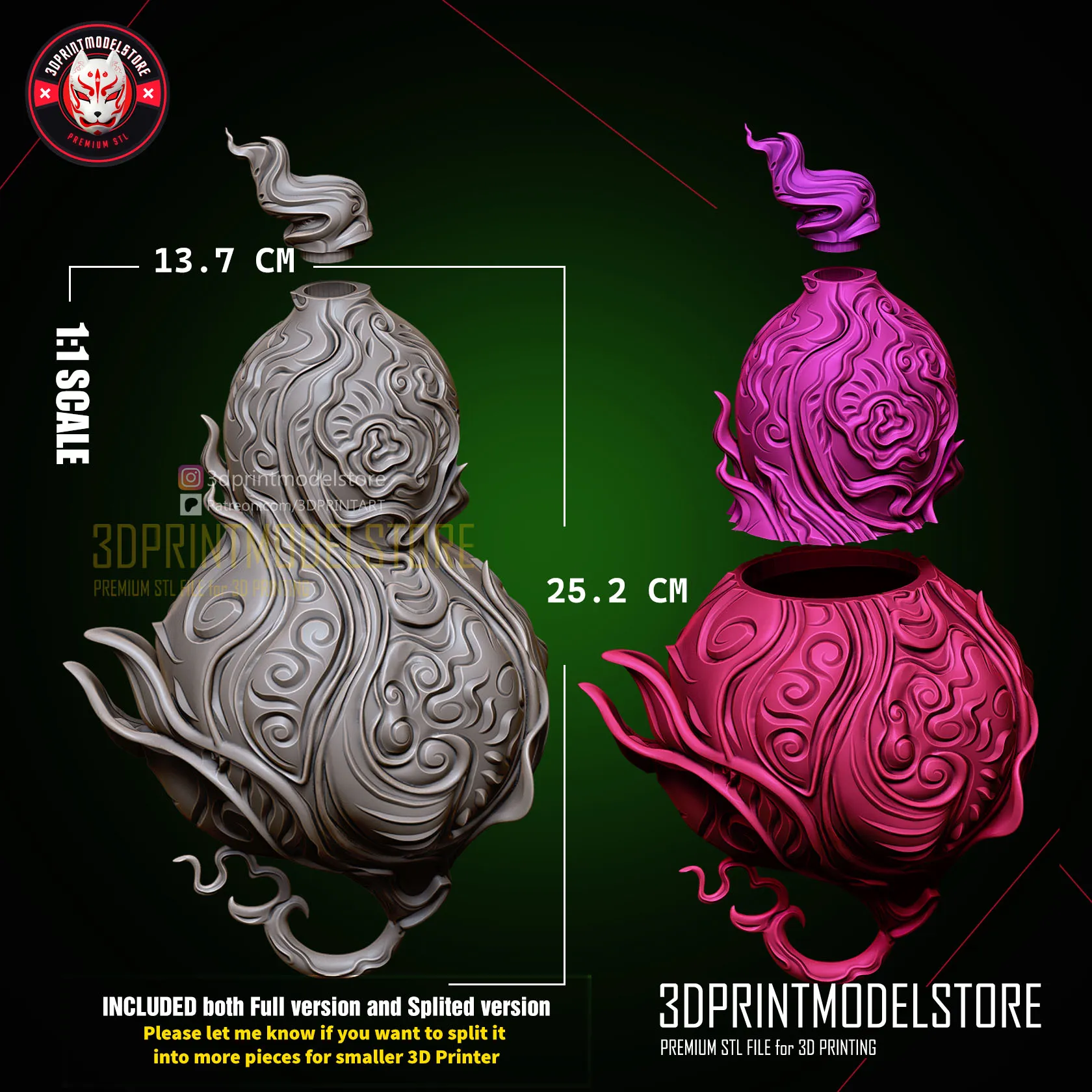 Black Myth Wukong - Traiblazer Scarlet Gourd - Premium STL