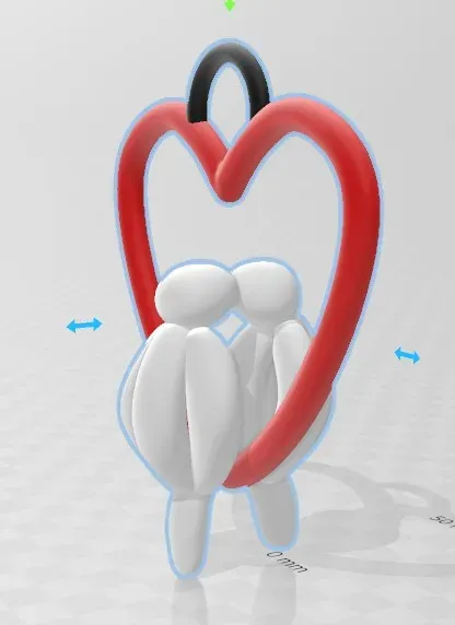 Love Birds Balloon Animal Pendant