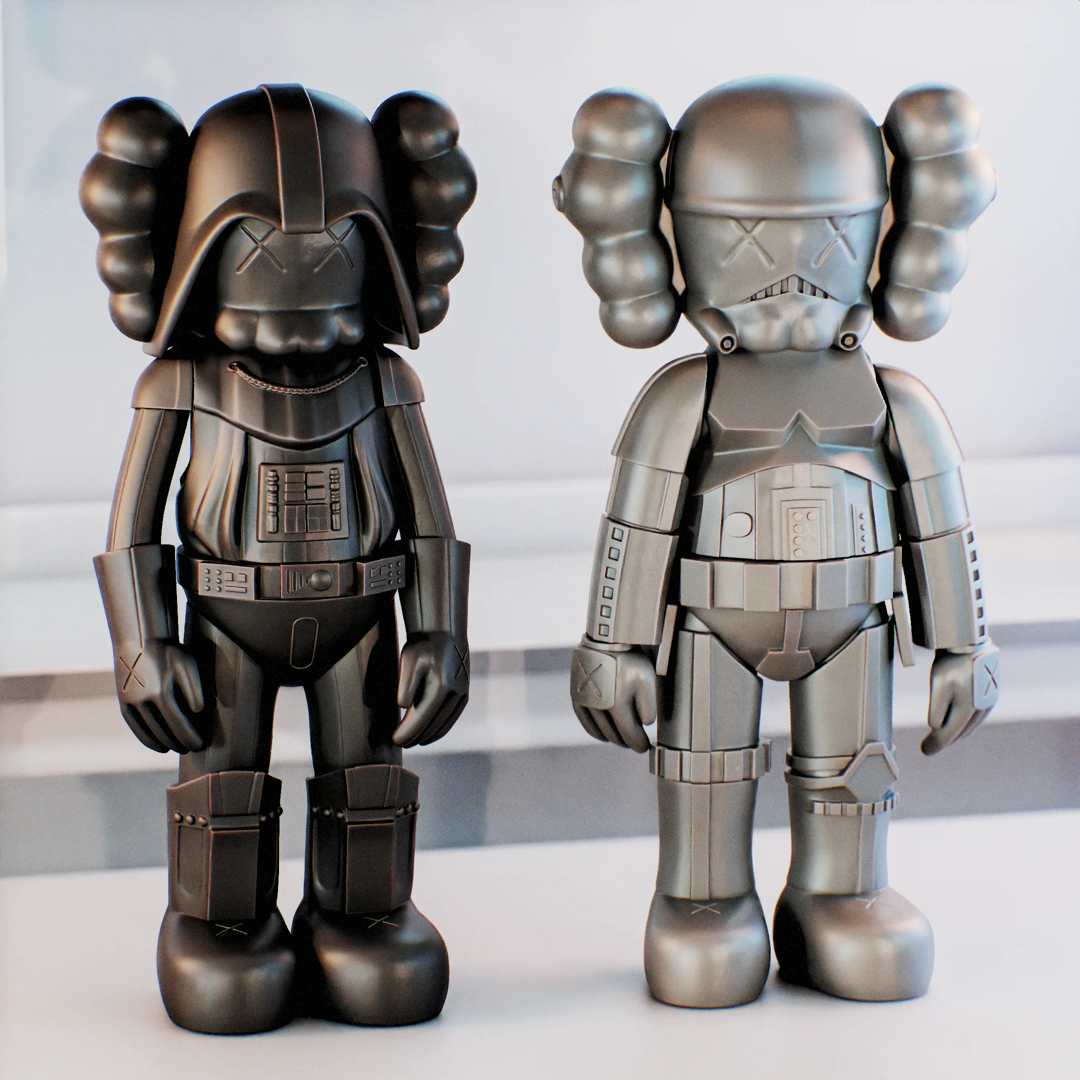 Characters & Creatures STL Download - Kaws Star Wars - Darth Vader