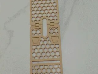 One piece printing folding phone holder