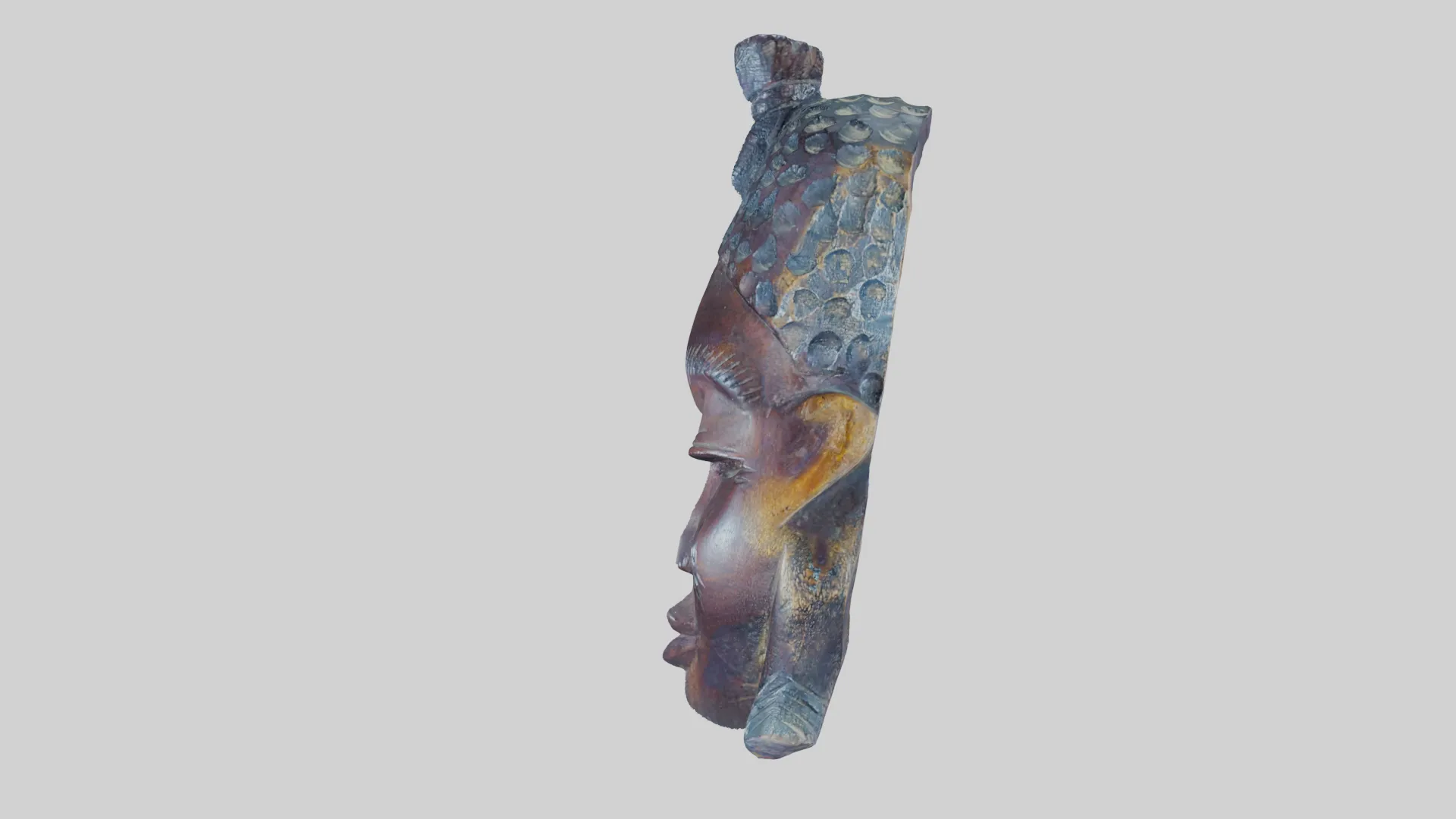 African Tribal Mask - Scanned 3D Model with High Resolution