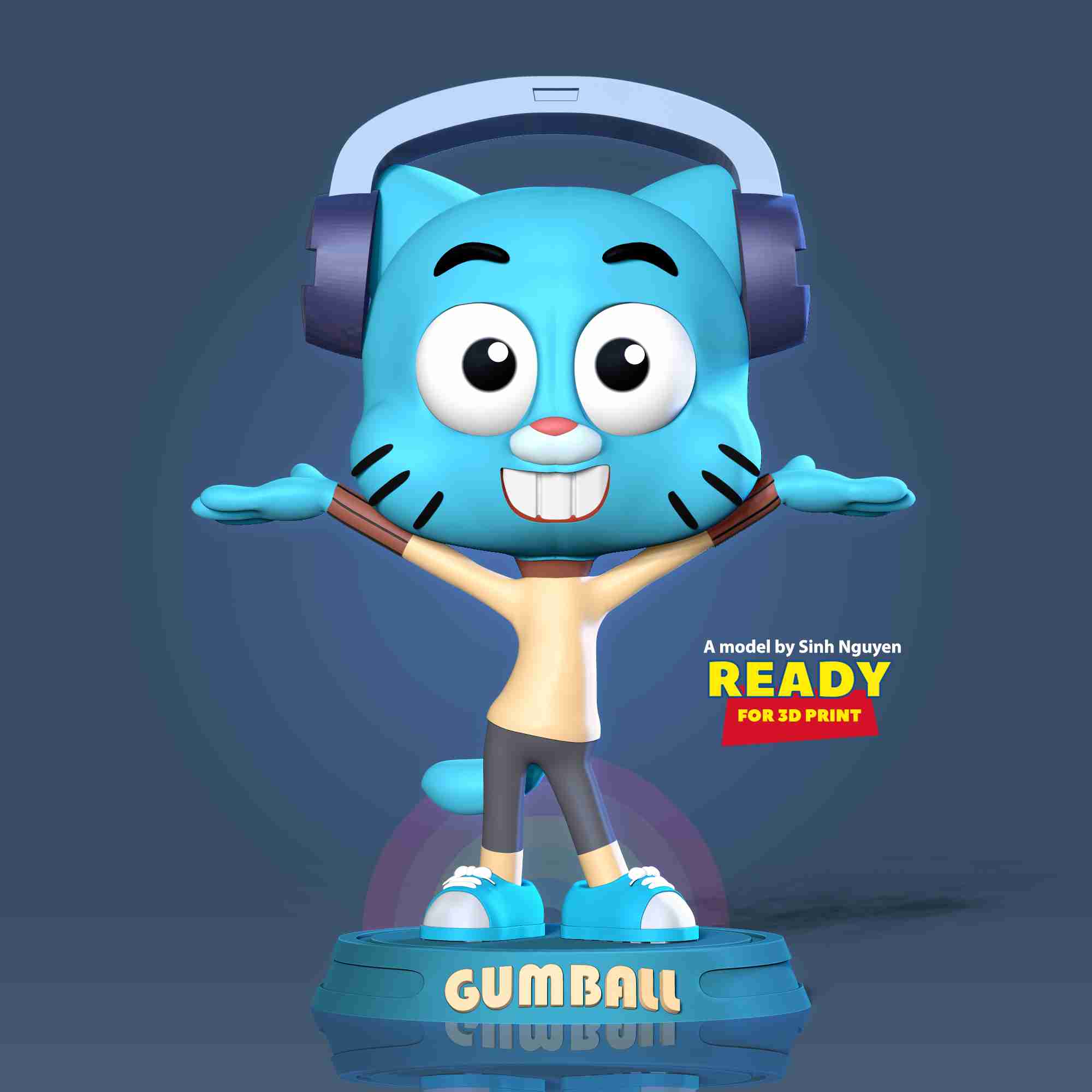 Gumball Watterson, 3D models download