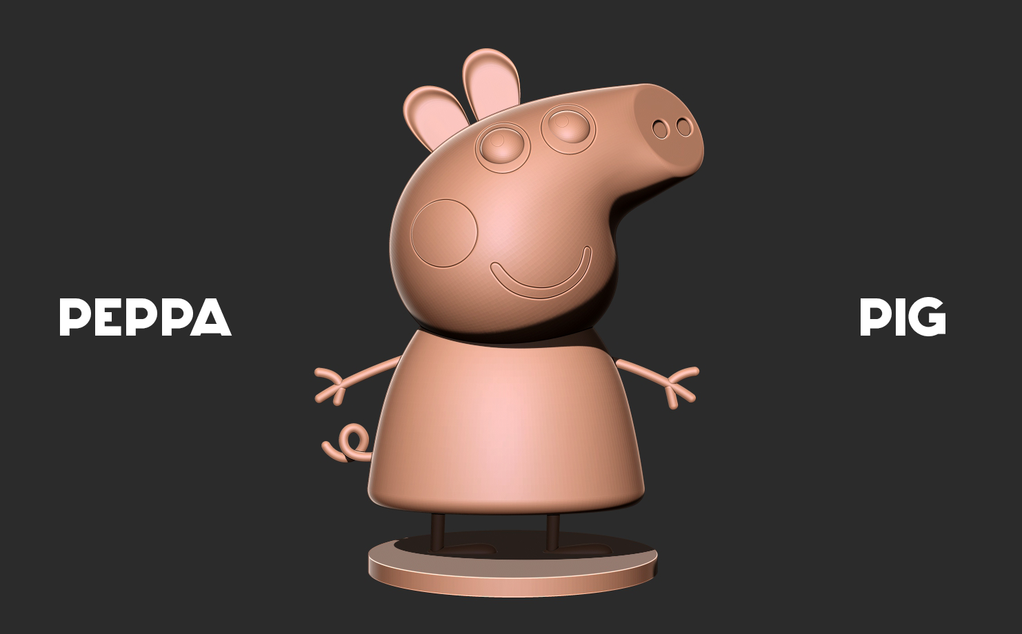 Peppa pig - 3D print model | 3D models download | Creality Cloud