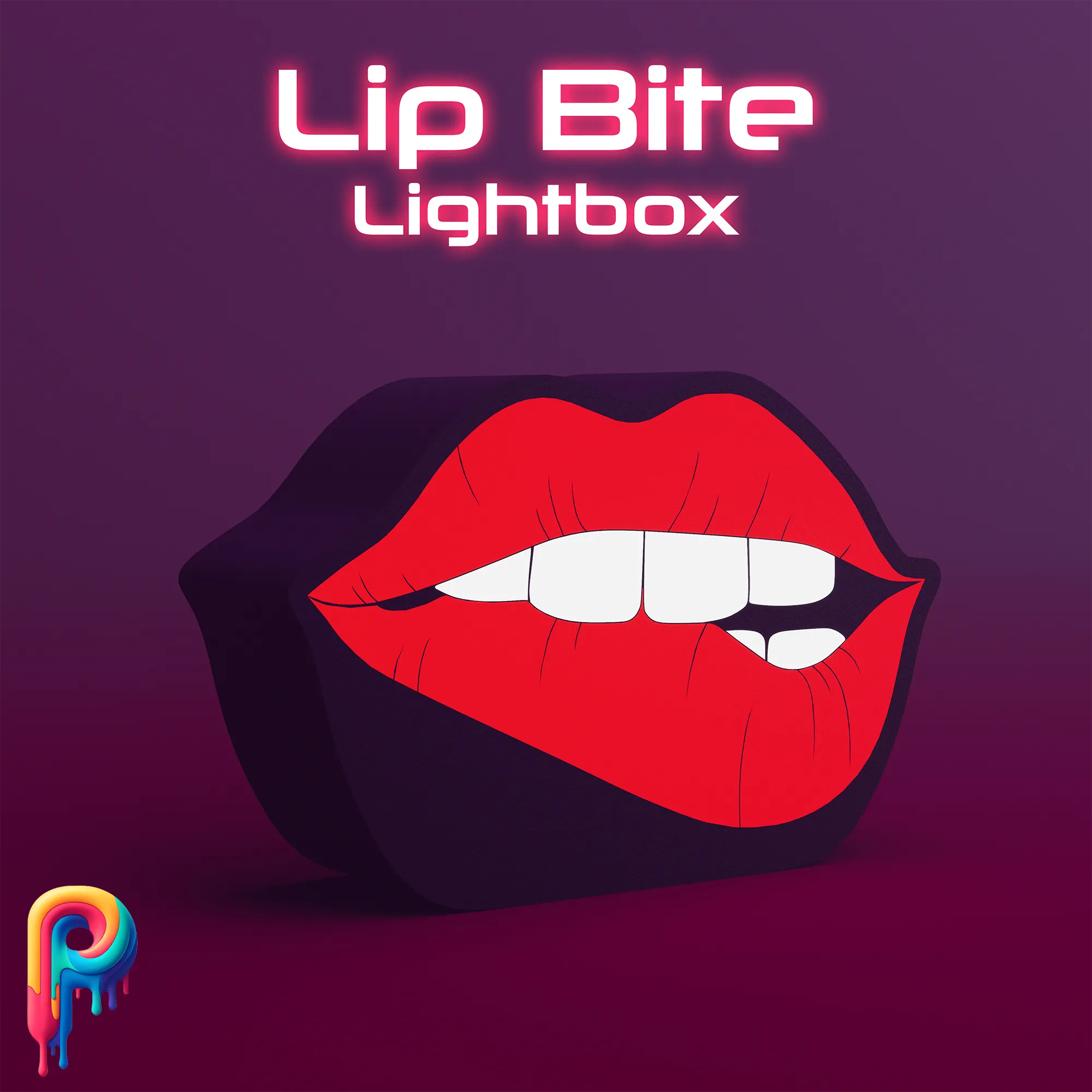 Lip Bite Lightbox by Polymeria