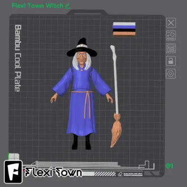 Flexi Print-in-Place Witch-1