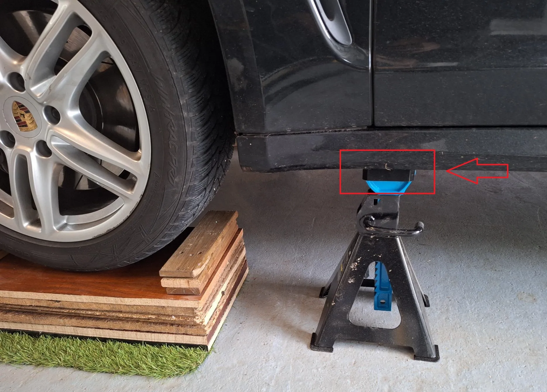 Porsche Panamera 970 Jack Adapter for JackStand 6 TONN