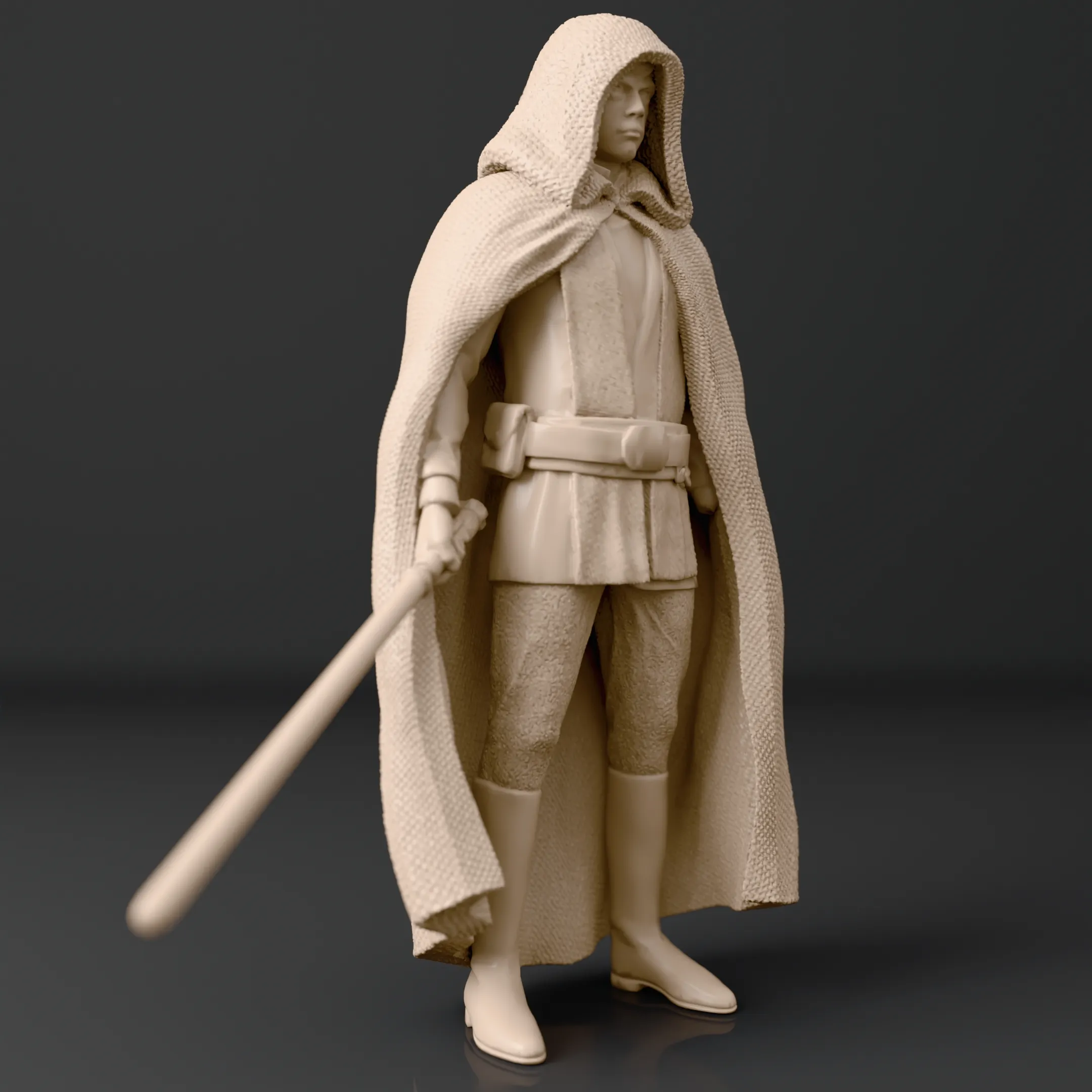Luke Skywalker Figure - Star Wars Fan Art