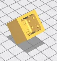 soft plastic mold for making fuzzy dice fishing lure