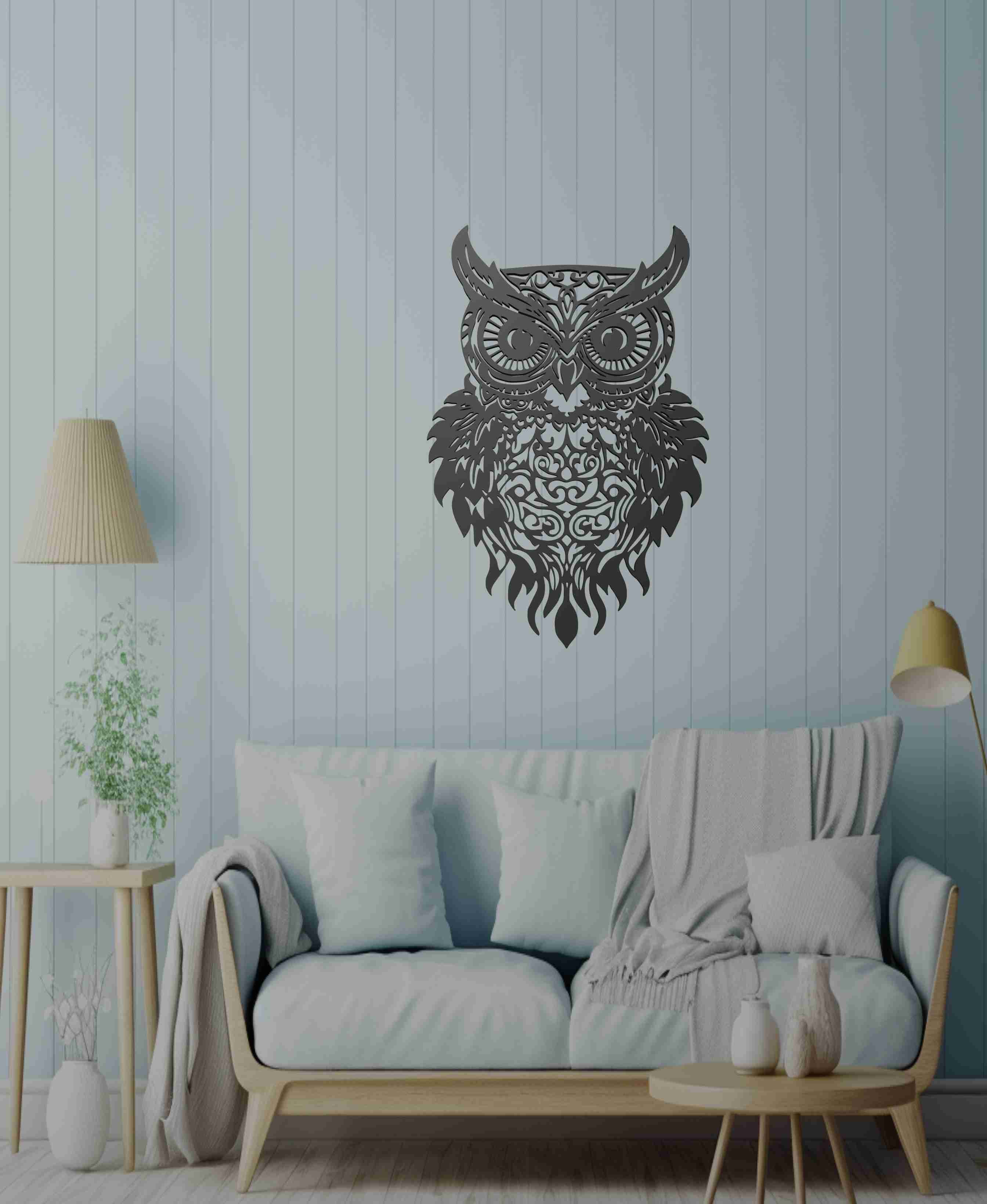 Owl Wall Art 3D models download Creality Cloud