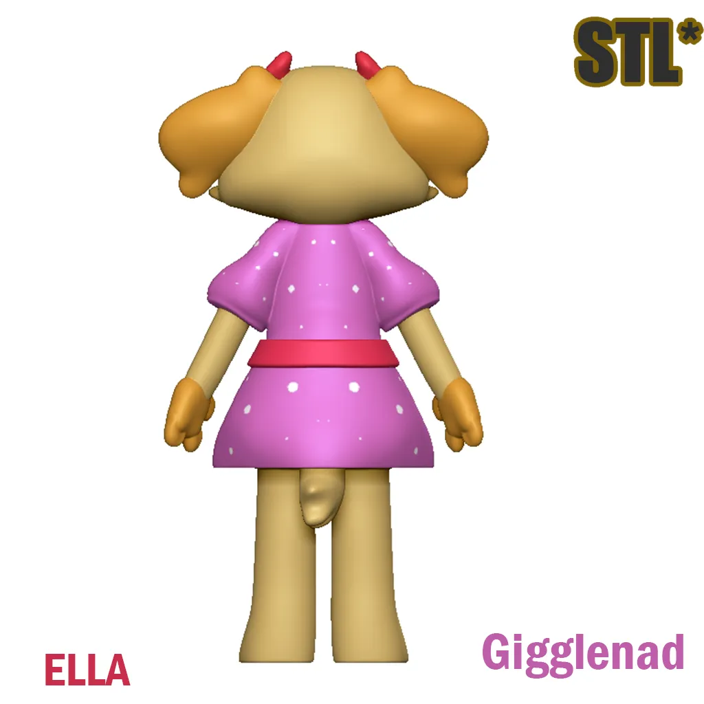 Giggleland Ella STL 3D Model Character Fanart