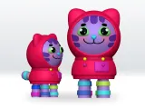 DJ Catnip Cat Gabbys Dollhouse STL 3D Model Fanart Character-0