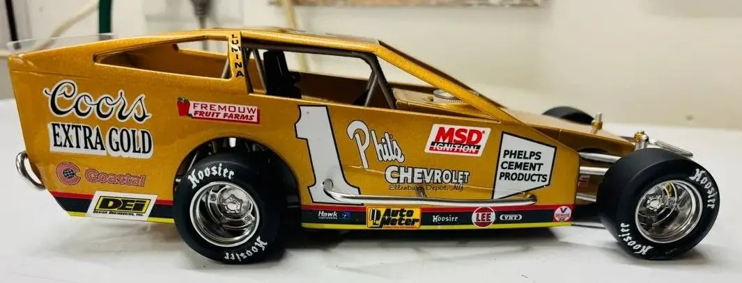 Vintage Asphalt Modified stock car V4 Scale 1:25-3