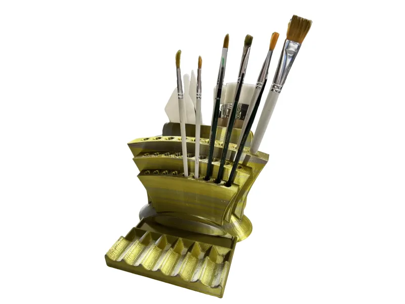 Professional Artist Station: Multifunctional Paint Brush Sta