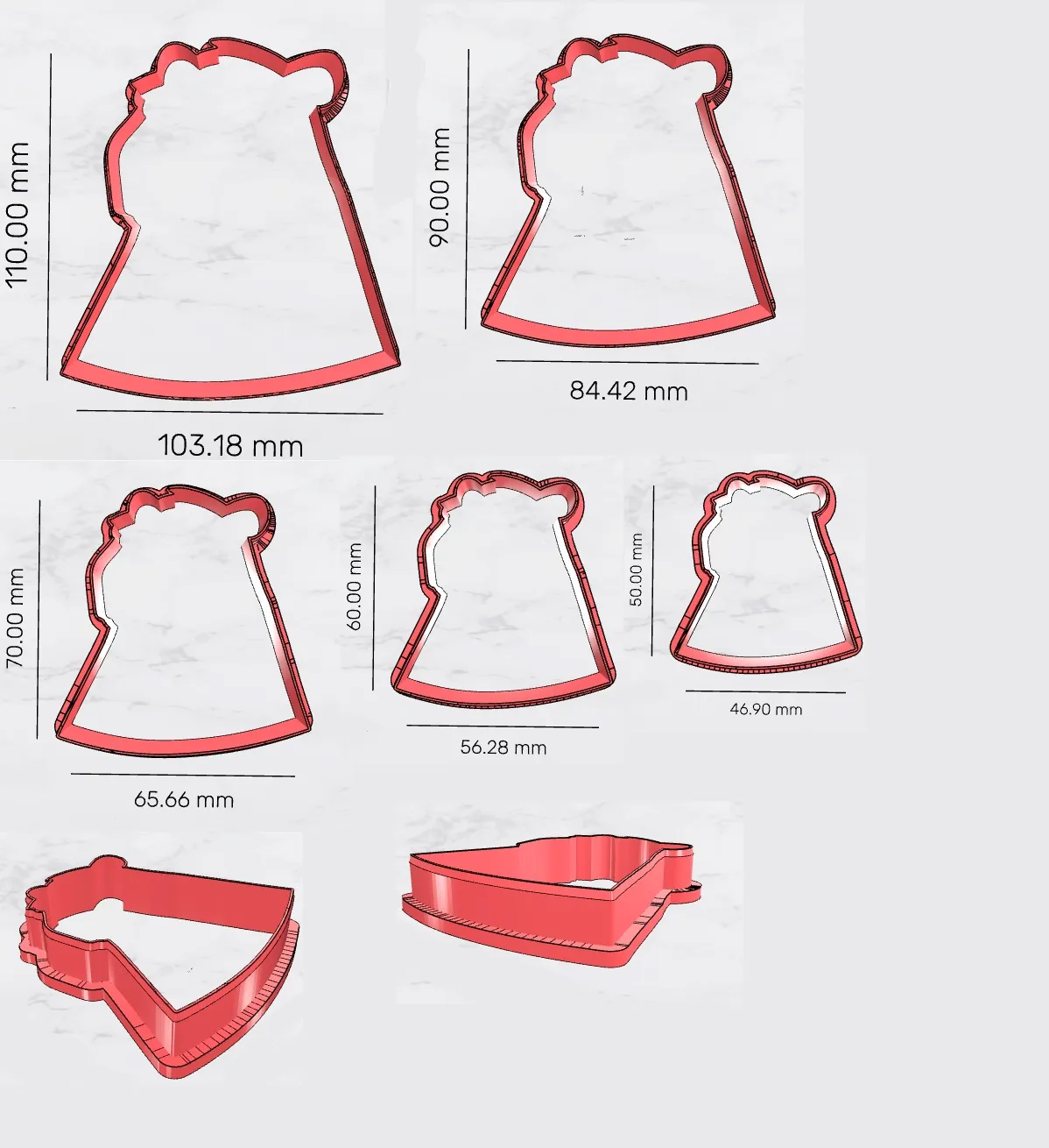 Capybara cookie cutter, Capybara shape, Cutter capybara,