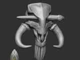 MYTHOSAUR HAIR CLIP 3D DIGITAL FILE DOWNLOAD-0
