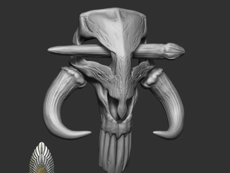 MYTHOSAUR HAIR CLIP 3D DIGITAL FILE DOWNLOAD