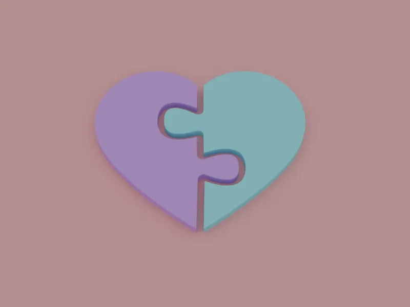 Interconnecting heart pieces