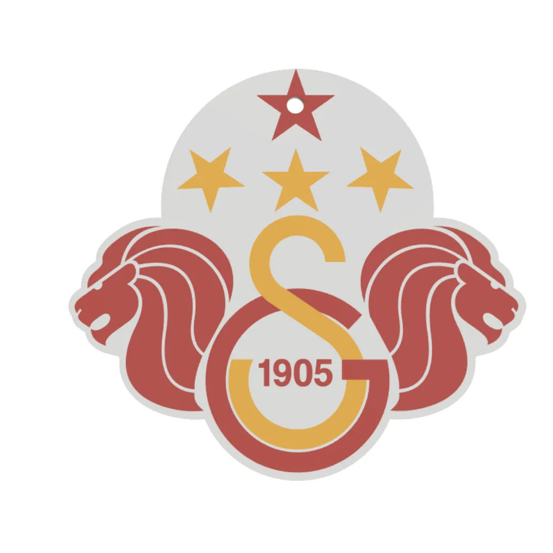galatasaray logo duvar süsü masa üstü