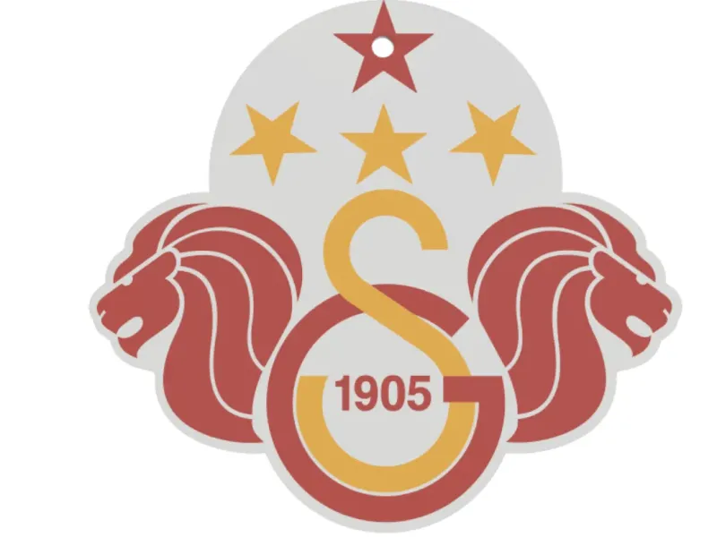 galatasaray logo duvar süsü masa üstü