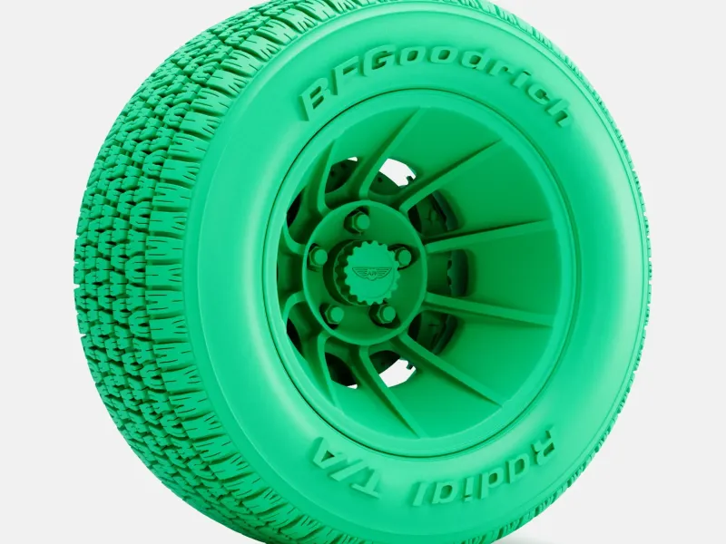 1/24 Scale, 15x10 Vector Wheel, BFGoodrich Radial Tire