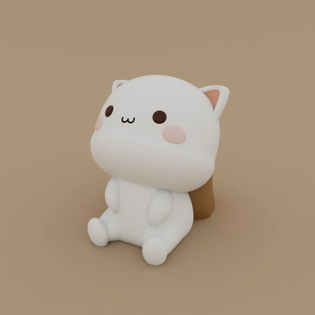 Kawaii Cat ( Thinking something )