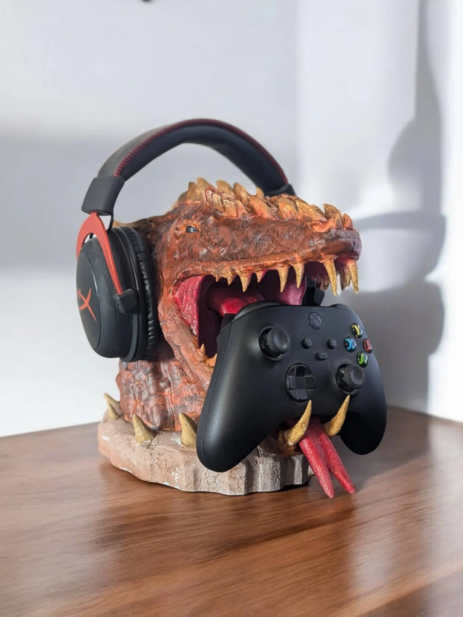 support manette et casque dragon