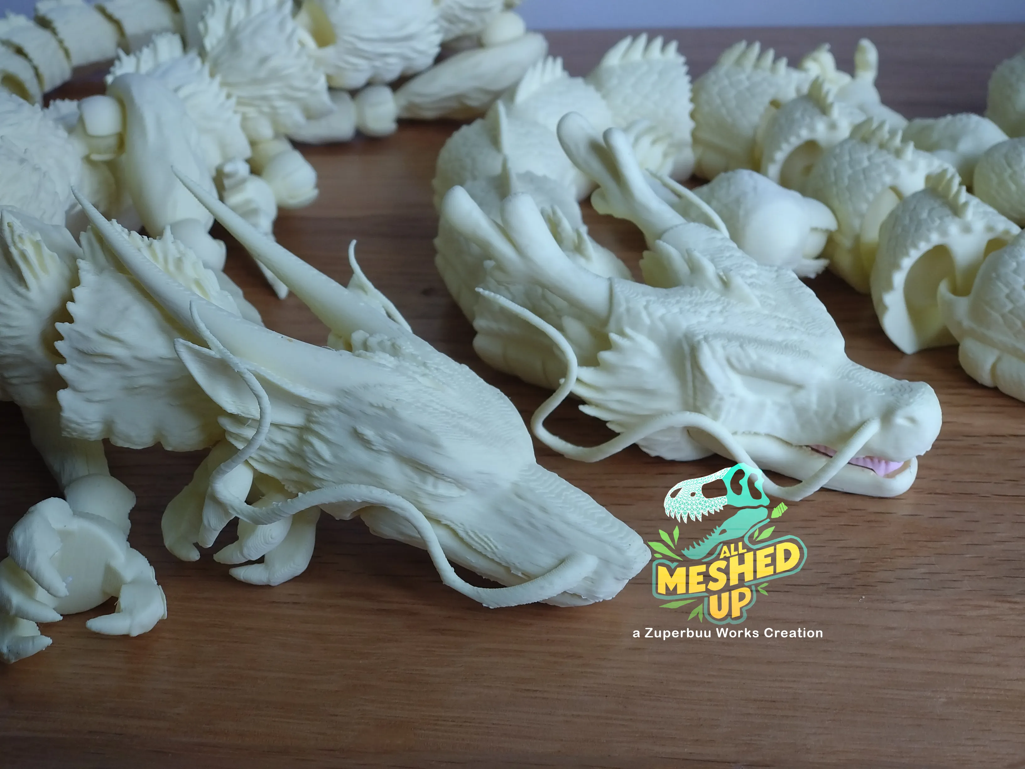 Articulated Kohaku River Spirit Dragon Toy v2