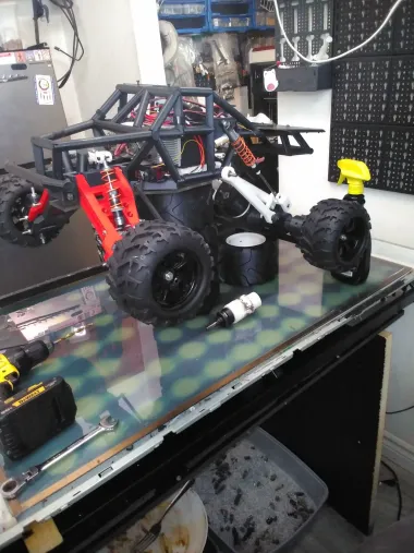RC trophy Truck uses Scx24 hardware and shocks-0