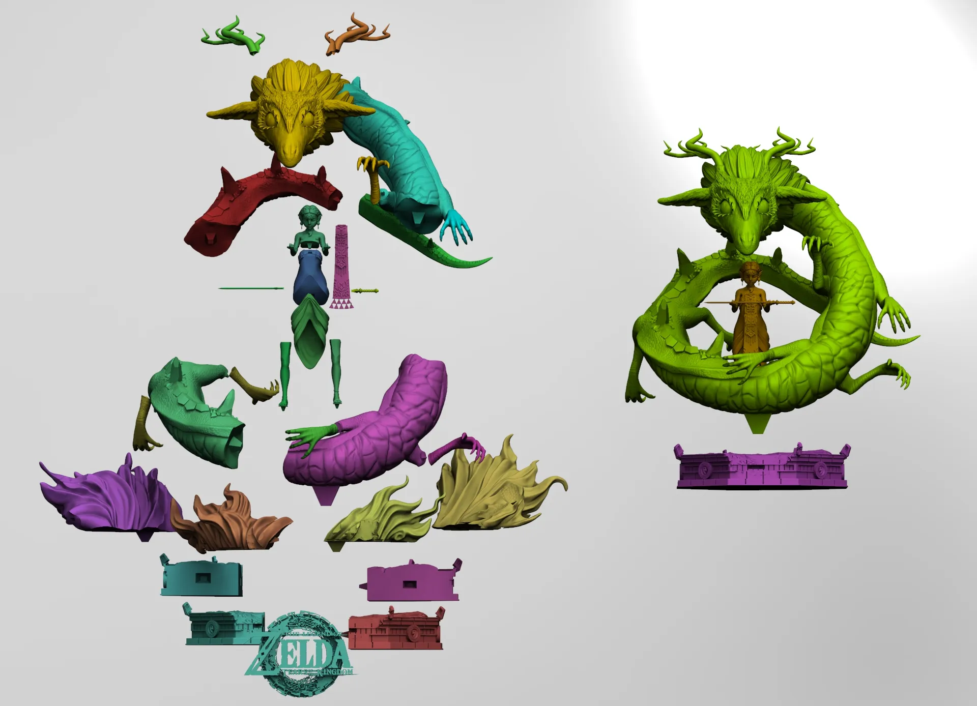 Zelda and Dragon TOTK
