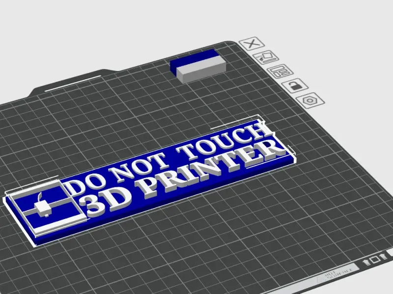 Dont touch the 3d Printer