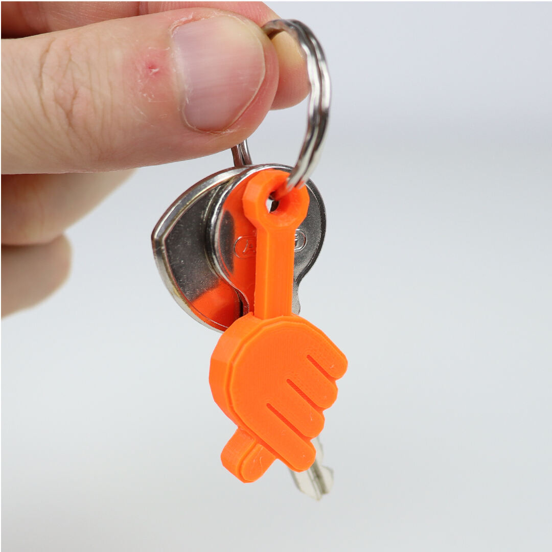 PRINT-IN-PLACE LOVE YOU KEYCHAIN