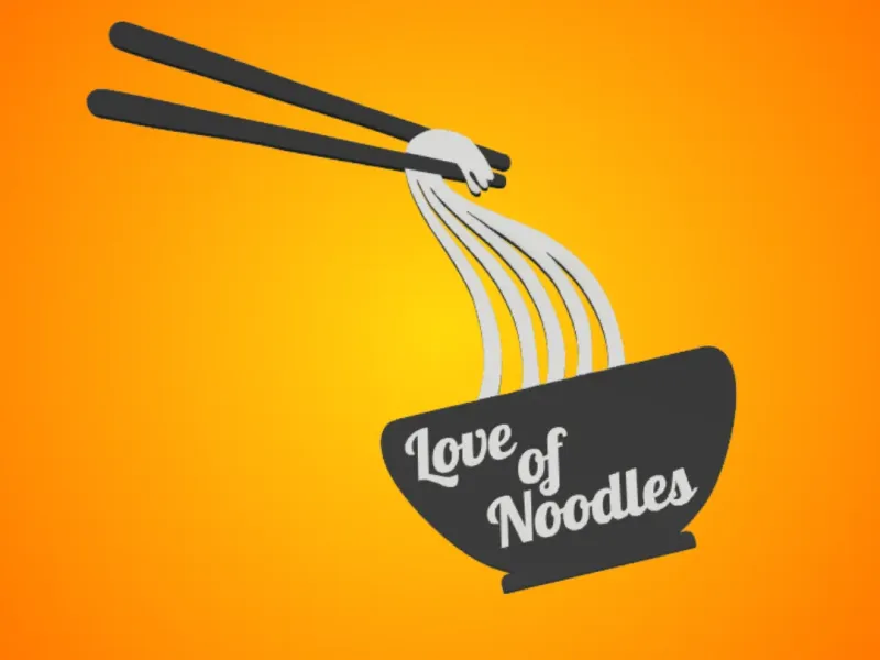 Love of Noodles Kitchen Wall Decor