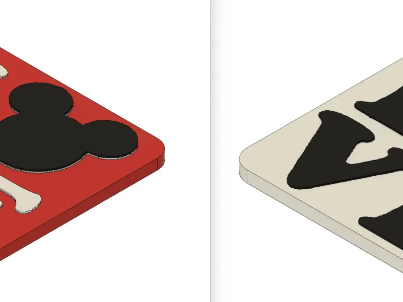 MICKEY AND MINIE KEYCHAINS