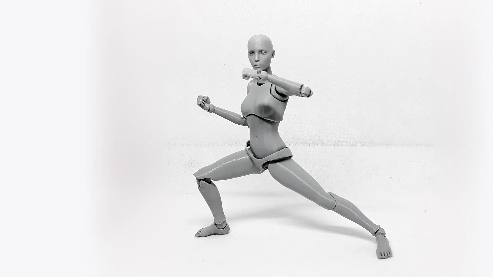 Lady Figure the 3D printed female action figure
