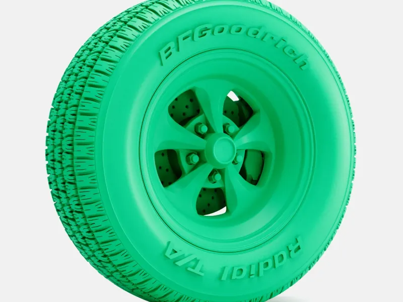 1/24 Scale, 15x8 Keystone Klassic Wheel, BFGoodrich Radial