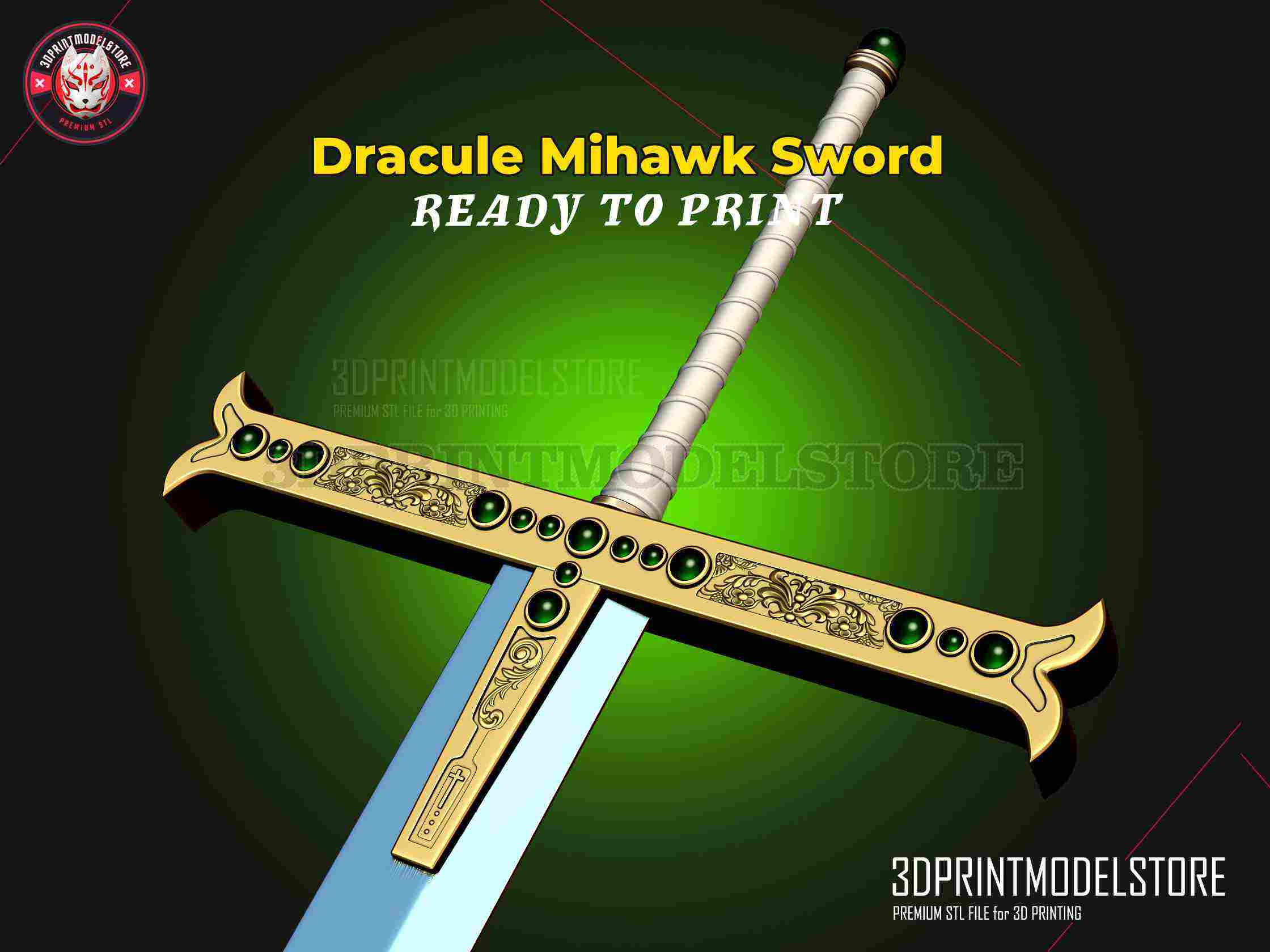 Yoru Sword - Mihawk Weapon High Quality - One Piece La 3D Print