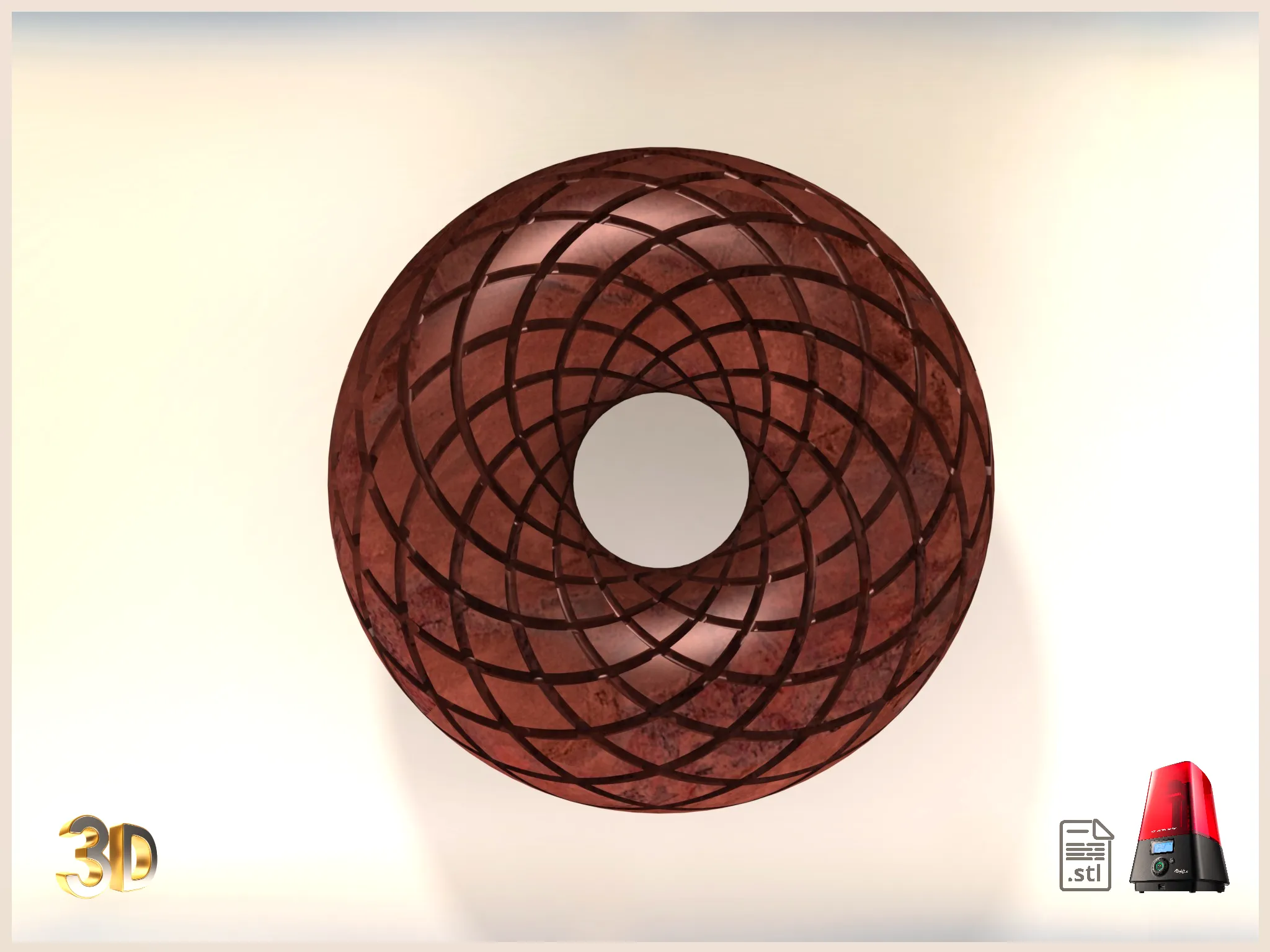 Rodin Coil TORUS .STL 190mm. x 70mm. Diameter Coil | iToroid