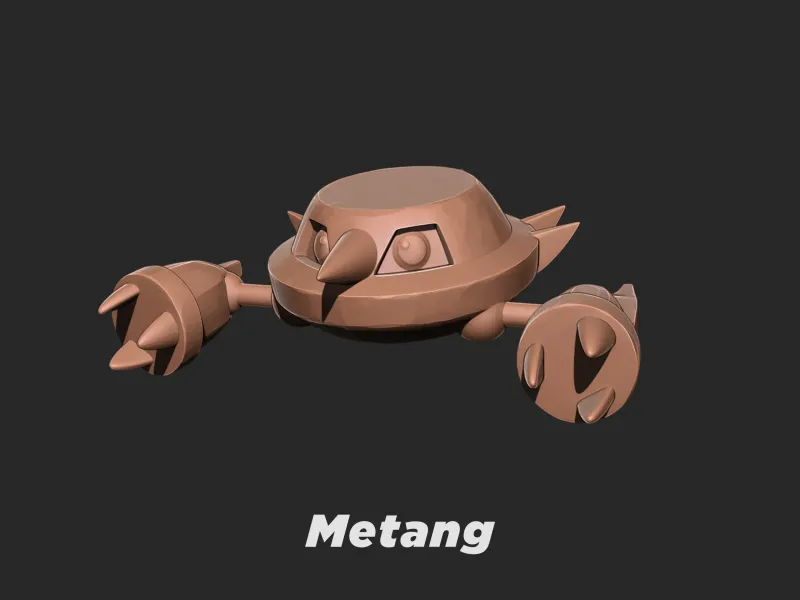 Metang - pokemon 3d druck modell