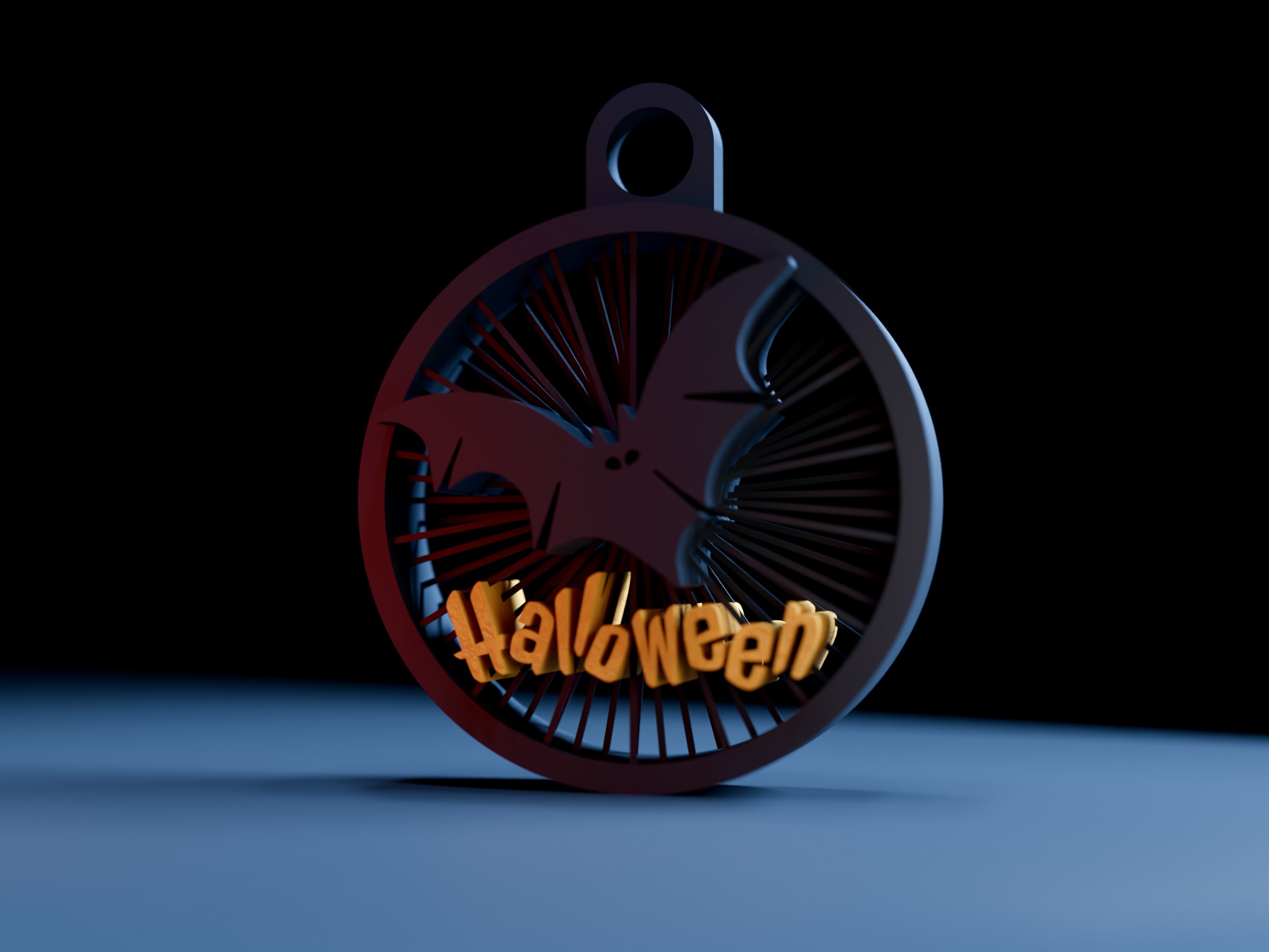 Halloween Keychain_Bat_String ART