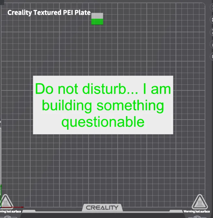 Do not disturb I am building something questionable-1